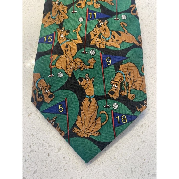 Scooby-Doo Cartoon Network 1999 Golfing Necktie 57" - Picture 6 of 6